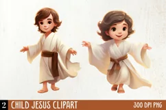 Child Jesus Clipart Png Design, Watercolor Clipart Product Image 1