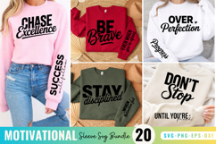 Motivational Sleeve SVG Designs, Positive quotes Sleeve SVG Product Image 1
