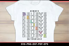 Always believe in yourself SVG, Motivational quotes SVG Product Image 1