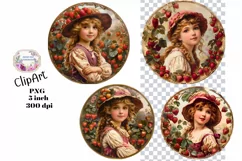 Strawberry, Strawberries, Ephemera, PNG, Clipart Product Image 1