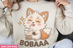 Bobaaa PNG, Boba Sublimation PNG Product Image 1