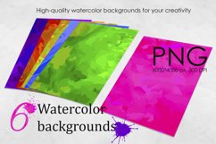 Sublimation Bundle - Watercolor hand drawn Backgrounds Product Image 1