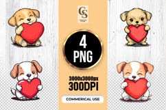 Cute Puppy Heart Bookmark Sublimation Product Image 1