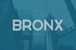 Bronx Two Lines Outline Display Font Product Image 1