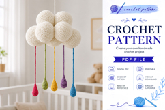 Crochet Cloud Mobile Pattern PDF Product Image 6