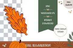 Cartoon Cone Illustration, Autumn PNG, Autumn Print Product Image 1