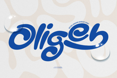 Oligeb-Retro Groove Display Font Product Image 1