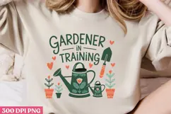 Gardener in training PNG, Gardening Sublimation PNG Product Image 1