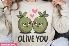 Olive You PNG, Valentine Puns Sublimat Product Image 2