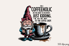 I M A COFFEEHOLIC JUST KIDDING PNG Product Image 2