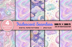Iridescent Seamless Digital Paper JPG Product Image 1