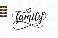 Family SVG Design, Family Quotes SVG Design Product Image 1