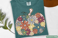 Pumpkin PNG | Boho Fall PNG | Pumpkin Sublimation and DTF Product Image 1