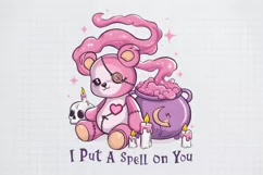 Pink Halloween I Put A Spell On You PNG Sublimation Product Image 2