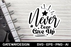 Motivational sticker svg design Product Image 1