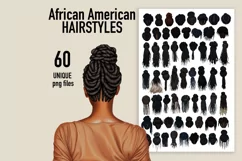 60 PNG African American Hairstyle clipart digital download Product Image 1