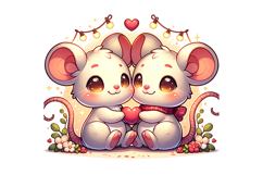 Cute Rat Clipart - PNG File Product Image 1