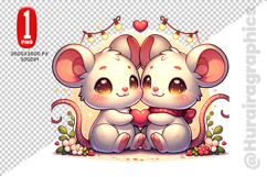 Cute Rat Clipart - PNG File Product Image 2