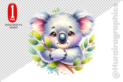 Cute Koala Clipart - PNG File Product Image 2