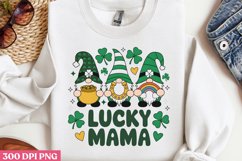 Lucky Mama PNG, St Patricks Day Gnome Sublimat Product Image 2