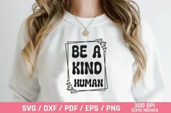 Mothers Day Svg, Mothers Day, Be a kind human, Svg files Product Image 1