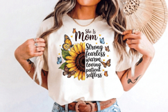 She is mom Sunflower PNG sublimation | Mother's Day PNG T-Sh Product Image 6