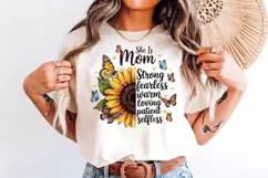 She is mom Sunflower PNG sublimation | Mother's Day PNG T-Sh Product Image 6