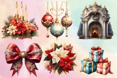 Christmas Elegance Clipart Bundle, Christmas PNg Product Image 2
