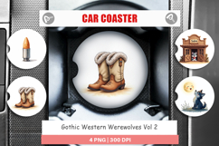 Howling Pups Car Coaster Product Image 1