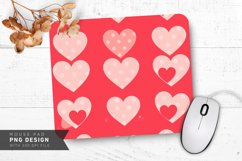Polka Dot Hearts Mouse Pad PNG Design Product Image 1