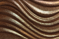 A luxurious brown fabric with wavy folds Product Image 1