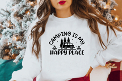 Camping Is My Happy Place, Camping SVG Design, Camping SVG Product Image 2
