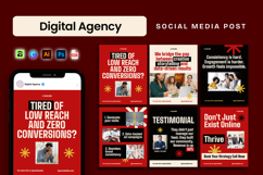 Bold Modern Digital Agency Social Media Post Product Image 1