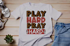 Play hard pray hard SVG, Mom Football SVG Bundl Product Image 2