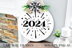 Happy New Year Round Sign Bundle , New Year Svg Bundle Product Image 2