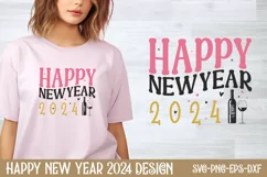Happy New year 2024 SVG, Happy New Year SVG Product Image 1