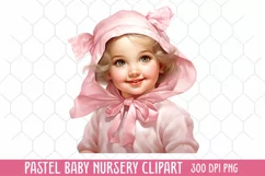 Pastel Baby Nursery Clipart, Baby Nursery Clipart Product Image 1