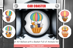 Car Coaster Animal Hot Air Balloon Product Image 1