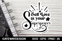 Motivational Sticker Svg Design Product Image 1