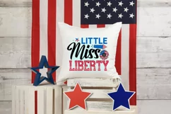 Little miss liberty 4th of July Sublimation Design Product Image 2