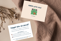 Editable Thank You Card Template for Cookie Shop Canva Product Image 1