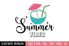 Summer Vibes svg design Product Image 1