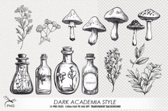 Dark akademia style cliparts Product Image 1