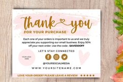 Thank you card for small business pink template Canva 1 Product Image 4