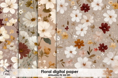 Floral digital paper, seamless pattern Product Image 1