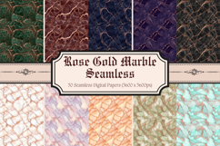 Rose Gold Marble Digital Paper,Pink Metallic Vein Pattern Product Image 1