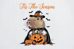 Halloween Capybara Sublimation PNG, Tis the season Product Image 2