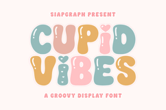 Cupid Vibes - Playful Bubble Font Product Image 1