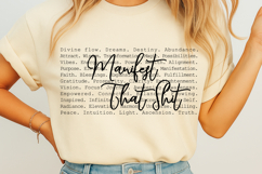 Manifest That Shit words SVG Product Image 1