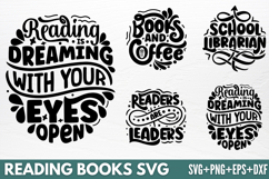 Reading Books SVG Product Image 1